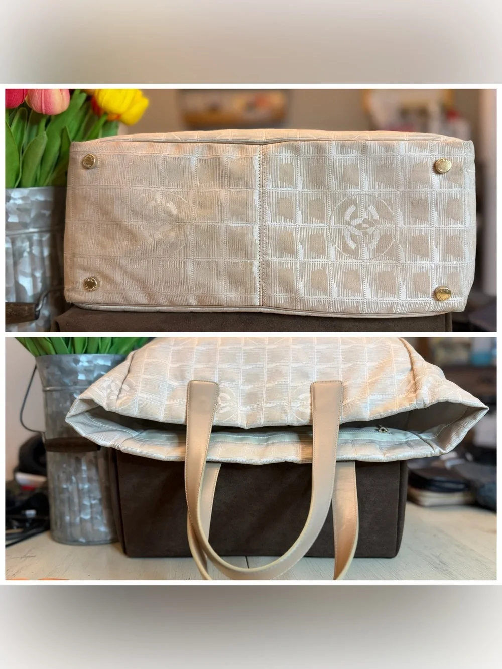 CHANEL elegant beige